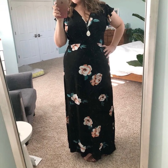 torri knit maxi dress